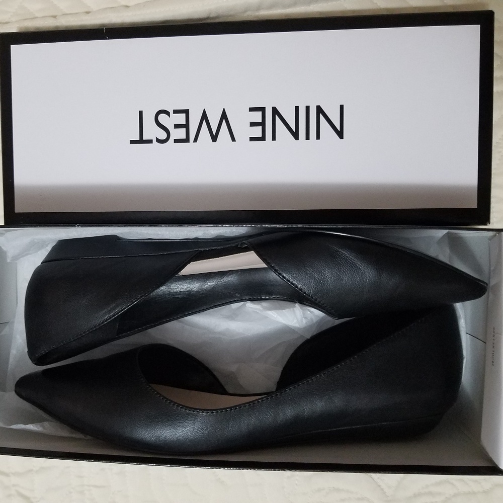 Nine West Black Flats